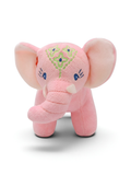 Premium 7 -inch  Soft Plush Pink Elephant Toy with Embroidered Details – Baby & Toddler Cuddle Stuffed Animal ST14542