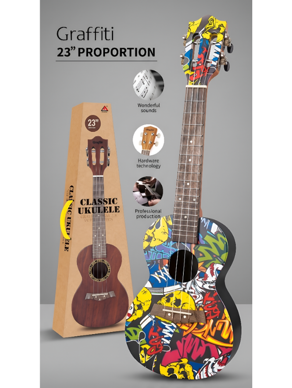 Premium Classical 4-String Guitar with Custom Artistic Finish LMI2151