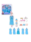 Princess Doll Dress-Up Set – Ice Princess Toy with Blue Dress and Accessories LMI9790.