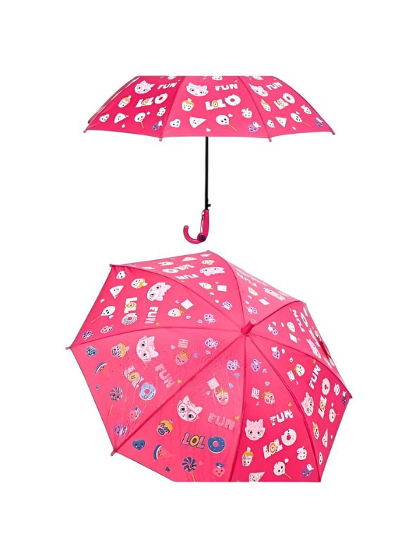 Purrrella - Cute Kitties Print Kids Umbrella - 50cm Lightweight & Colorful Rain Cover NOV9853.