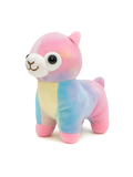 Rainbow Alpaca Plush Toy 7-Inch – Pastel Llama Stuffed Animal, Soft & Squishy Cute Nursery Decor ST9297.