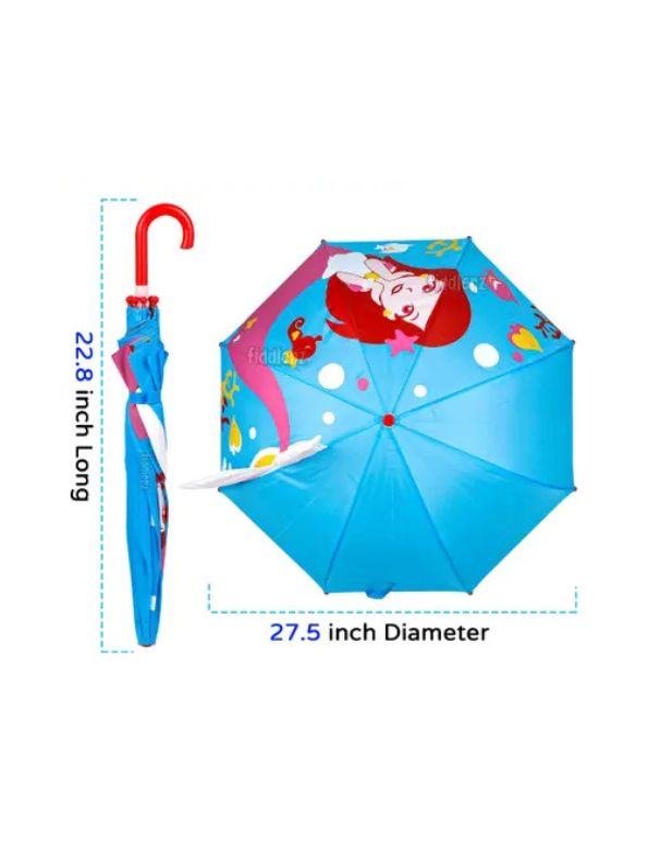 Rainmaid - Mermaid Kids Umbrella | Waterproof, Lightweight & Fun Design for Girls NOV6221.