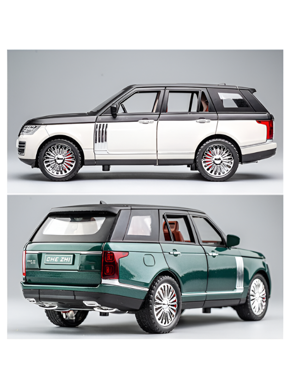 Range Rover Defender Diecast Car 1:24 Scale with Steerable Wheels & Suspension Green TV2640.