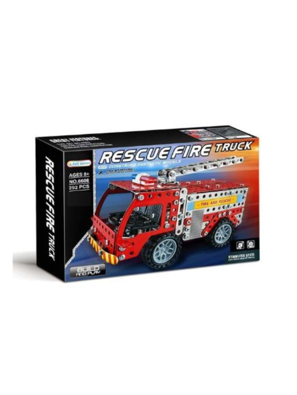 RapidRescue – 292 PCS | 3D DIY Rescue Fire Truck Building Kit for Kids – TV1433