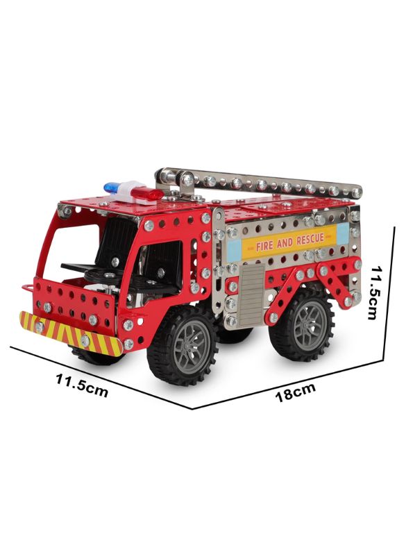 RapidRescue – 292 PCS | 3D DIY Rescue Fire Truck Building Kit for Kids – TV1433