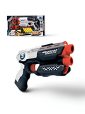 RAVIL-V Soft Bullet Foam Blaster Toy Gun with Foam Darts & Target Cans LMI16686.