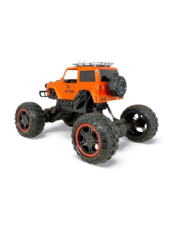 RC Climbing Car 4x4 – High-Speed Off-Road Remote Control Car Toy for Kids & Adults Orange - NX14921.