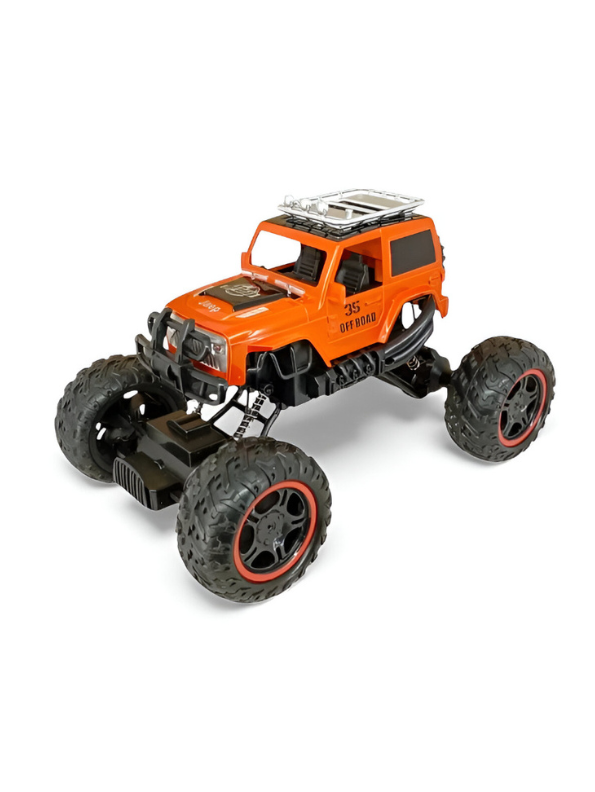 RC Climbing Car 4x4 – High-Speed Off-Road Remote Control Car Toy for Kids & Adults Orange - NX14921.
