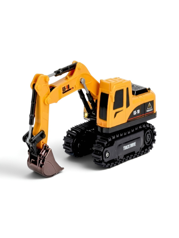 RC Excavator Toy – Remote Control Construction Digger Truck with Acrylic Display Case MD541