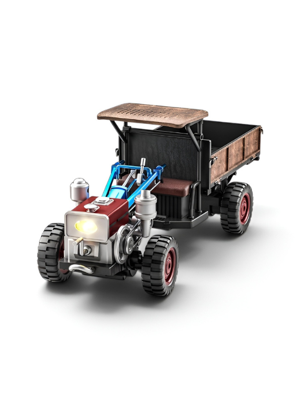 RC Farm Tractor with Detachable Trailer – Realistic Vintage Retro Agricultural Vehicle MD590.