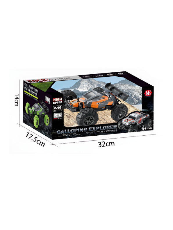 RC Monster Truck – High-Speed 2.4GHz Off-Road Remote Control Racing Car Orange LMI15348.