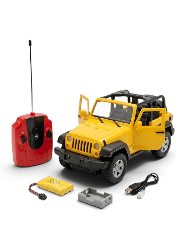 RC Off-Road SUV Model, 1:12 Scale Radio Controlled Car with Sound, Light, and Opening Doors TV636