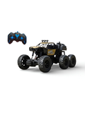 RC Rock Crawler Monster Truck 6-Wheel Drive 1:18 Scale Metallic Gold.