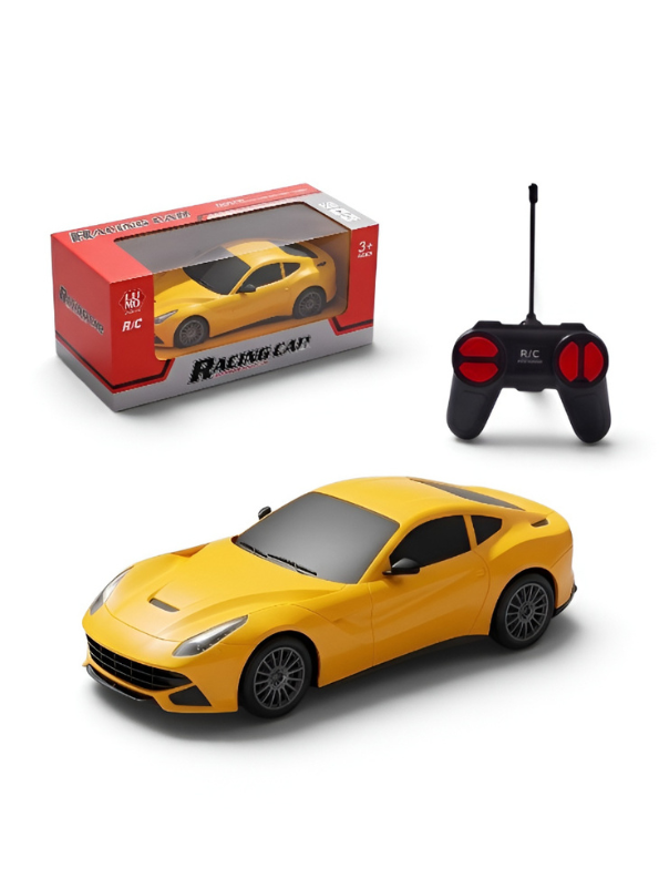 RC Sports Car – Yellow High-Speed Remote Control Racing Car Toy for Toddlers & Kids (Ages 3+) LMI9838