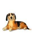 Realistic Beagle Plush Stuffed Animal - 39cm Soft Hound Dog Toy ST2128.