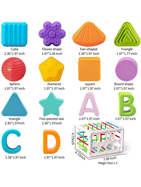 Rectangle Cube & Shape Sorter Kids Toy (NX.L-6) - Toyloft