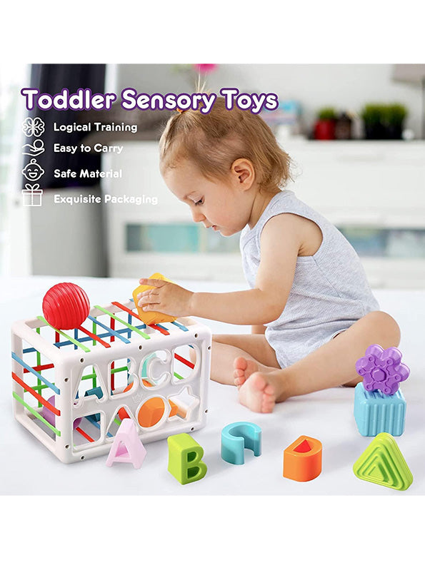 Rectangle Cube & Shape Sorter Kids Toy (NX.L-6) - Toyloft