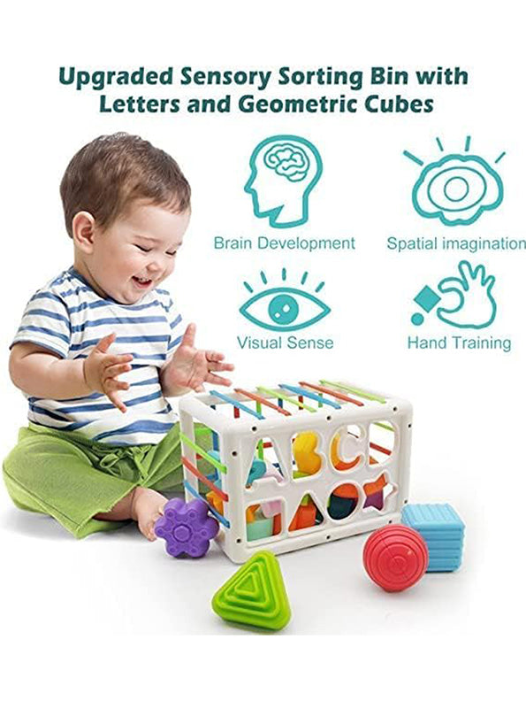 Rectangle Cube & Shape Sorter Kids Toy (NX.L-6) - Toyloft