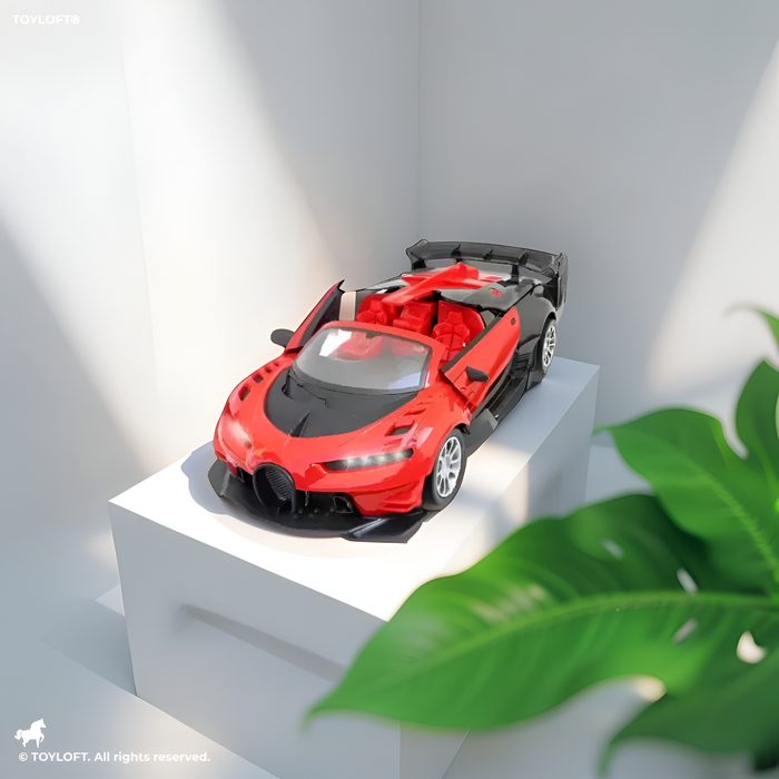 Red - Bugatti 62 – High-Speed Remote Control Stunt Racing Car for Kids - MD2091