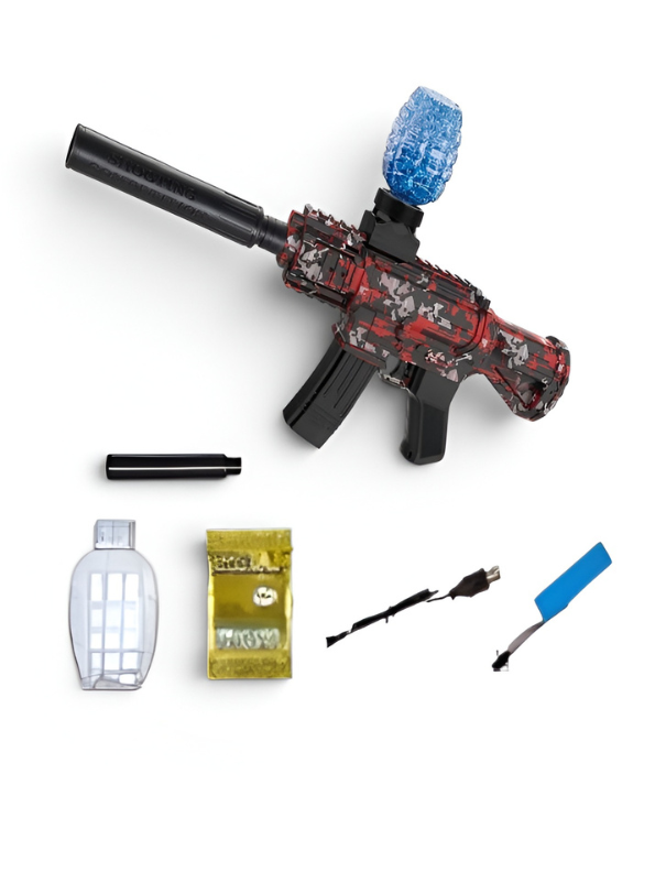 Red Camo Electric Gel Launcher – Automatic Outdoor Toy TV7232