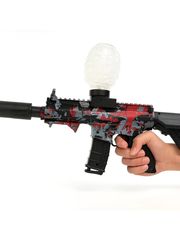 Red Camo Electric Gel Launcher – Automatic Outdoor Toy TV7232