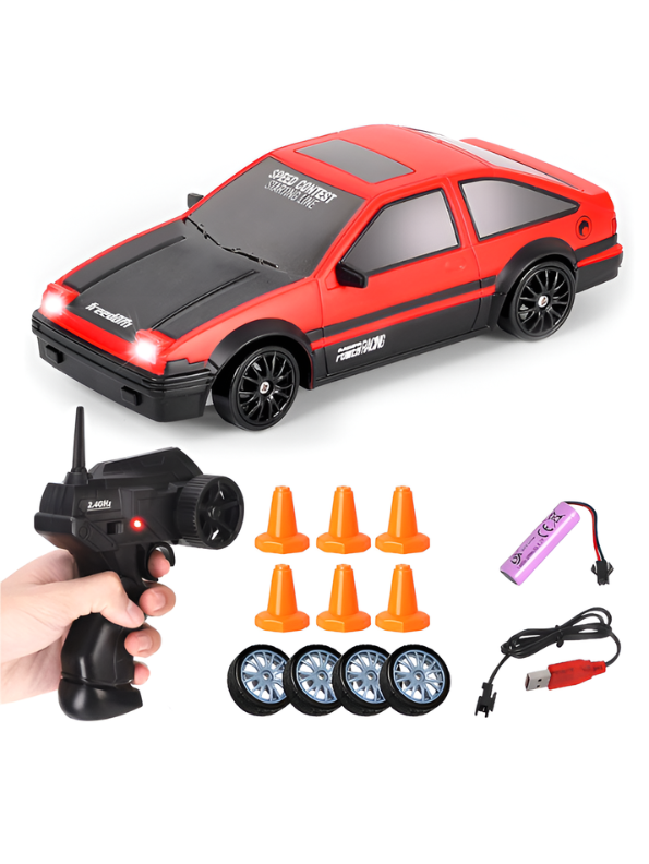 Red High-Speed Crash-Resistant Stunt Racing Car LMI16860.