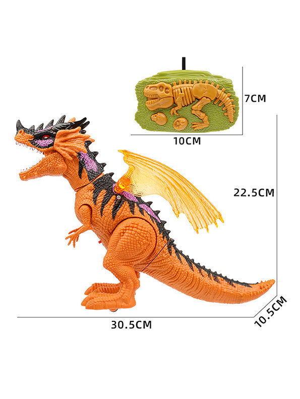 Remote Control Dinosaur Robot Toy For Kids - Brown (L-102) - Toyloft