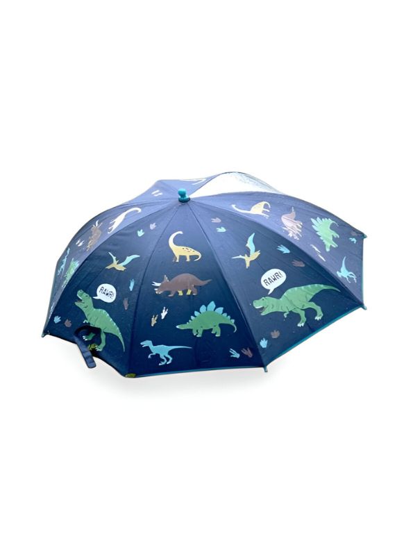 Reptozone - Dinosaur & Reptile Print Kids Umbrella - 50cm Cute & Colorful Rain Protection NOV9853.