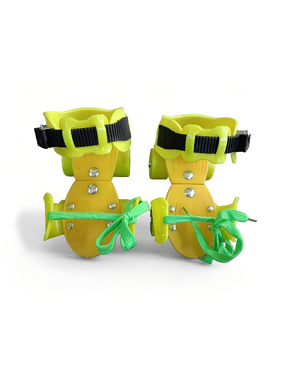 Roller Skates With Front Break For Kids - Yellow (L-J-76) - Toyloft