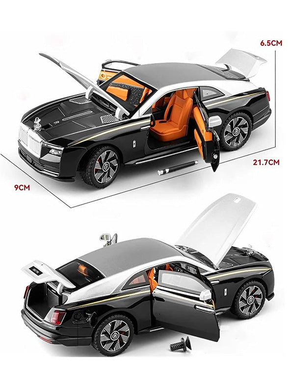 Rolls Royce Ghost Coupe Model Diecast Car Scale 1:24-Silver (TM-AG-24) - Toyloft
