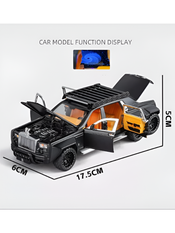 Rolls Royce Phantom 6x6 Alloy Diecast Metal Car Model 1:32 Scale | Collectible Luxury Car for Kids & Collectors TV5974