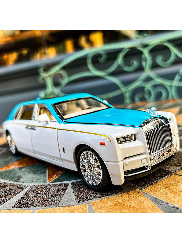 Rolls Royce Phantom Metal Model Diecast Car - White (L12-81) - Toyloft