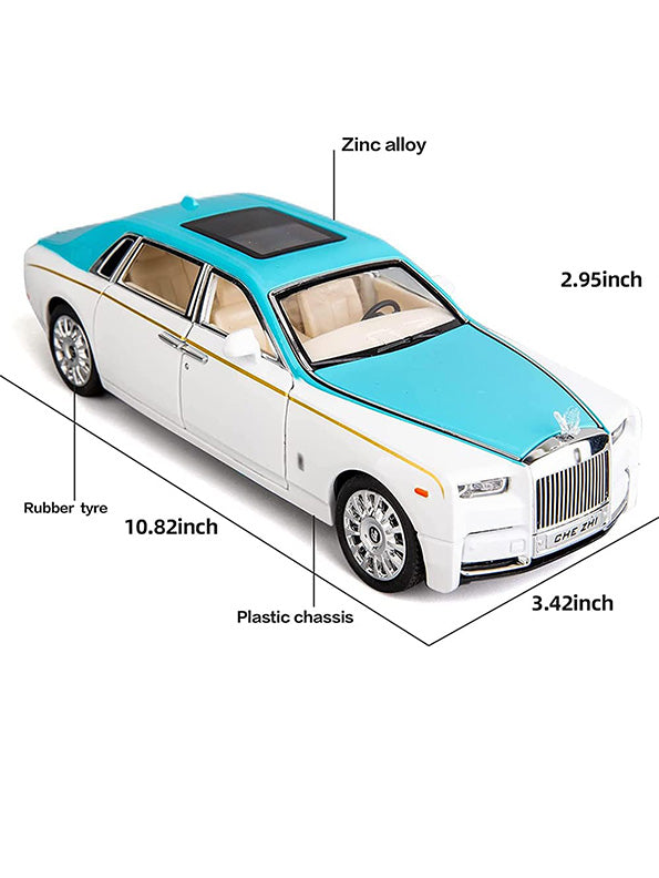Rolls Royce Phantom Metal Model Diecast Car - White (L12-81) - Toyloft