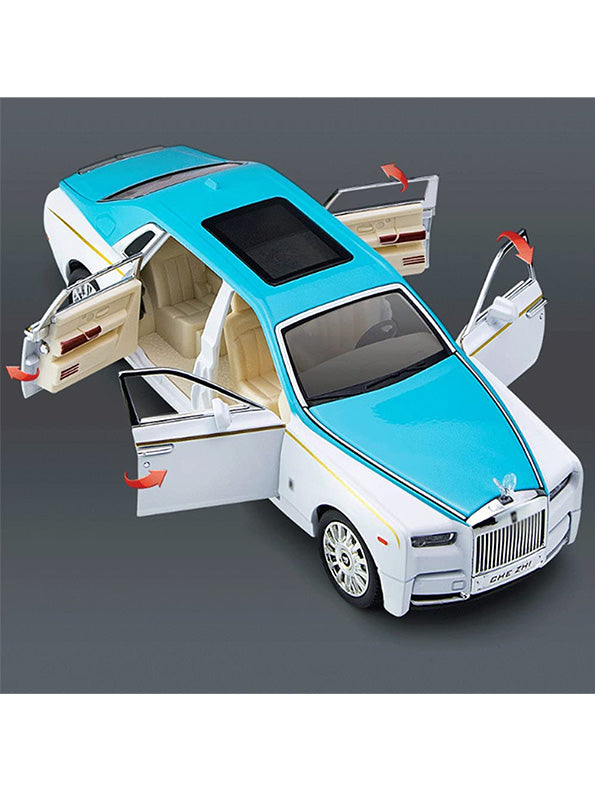 Rolls Royce Phantom Metal Model Diecast Car - White (L12-81) - Toyloft