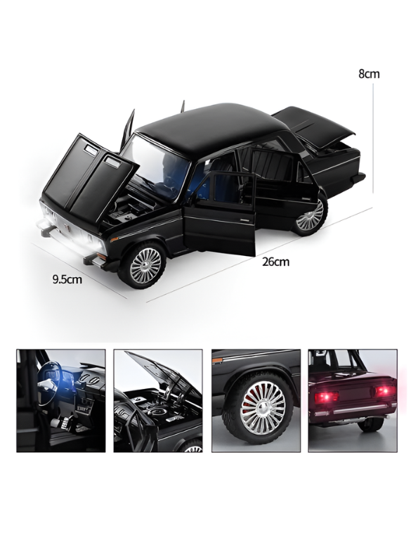 Russian Lada Diecast Model Car 1:18 Scale | Alloy Metal Collectible Car TV6222.