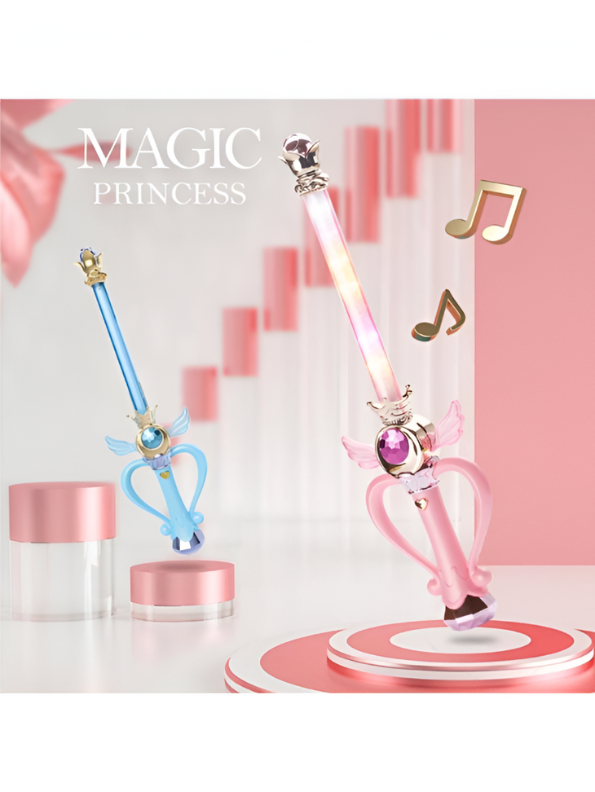 Sailor Moon Eternal Tiare & Moon Power Tiare Replica blue Gold Scepter Cosplay Prop NX15693.