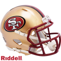 San Francisco 49ers Helmet Riddell Replica Mini Speed Style 1996-2008 T/B-0