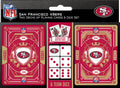 San Francisco 49ers Playing Cards and Dice Set-0
