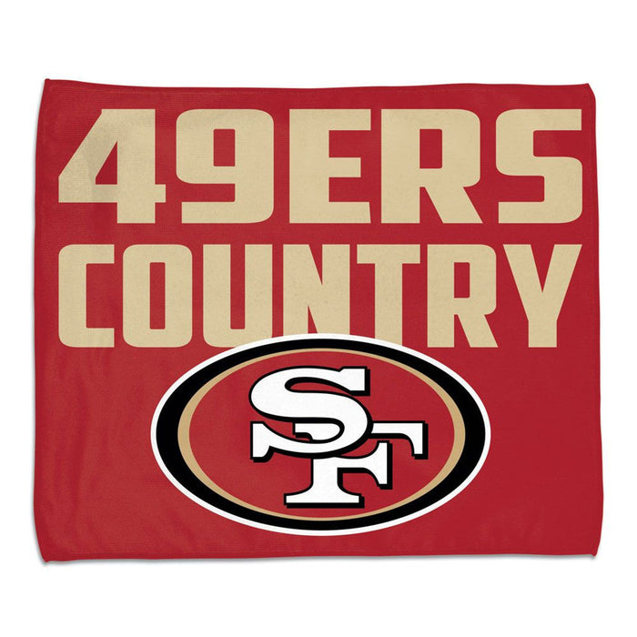 San Francisco 49ers Towel 15x18 Rally Style Full Color Style-0