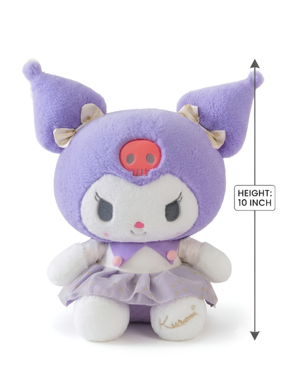 Sanrio Kuromi 10" Plush Doll – Soft Kawaii Stuffed Toy ST15439