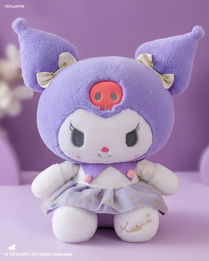 Sanrio Kuromi 10" Plush Doll – Soft Kawaii Stuffed Toy ST15439