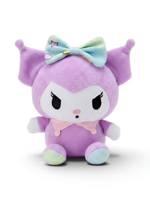 Sanrio Kuromi 7-Inch Purple Pastel Plush – Celestial Star Bow Edition Soft Toy for Kids and Collectors ST16626