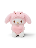 Sanrio My Melody Plush Toy - 8-Inch Soft Stuffed Animal with Heart & Sleep Mask ST16784