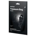 Black packaging of Satisfyer Treasure Bag Size M with product illustration on a white background