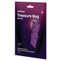 Satisfyer Treasure Bag packaging with purple design and text on a white background