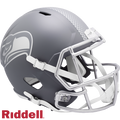 Seattle Seahawks Helmet Riddell Replica Full Size Speed Style Slate Alternate-0