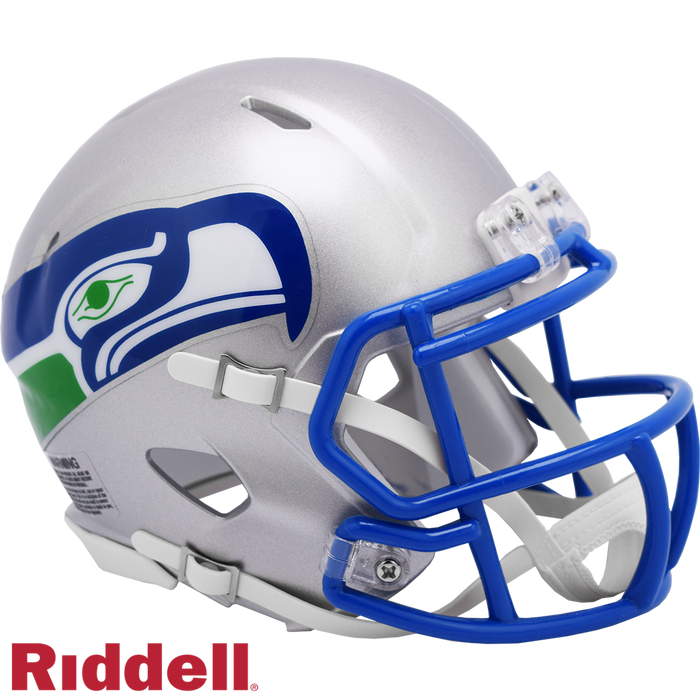 Seattle Seahawks Helmet Riddell Replica Mini Speed Style 1983-2001 T/B-0