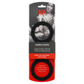 Packaged product with red and black design on a white background