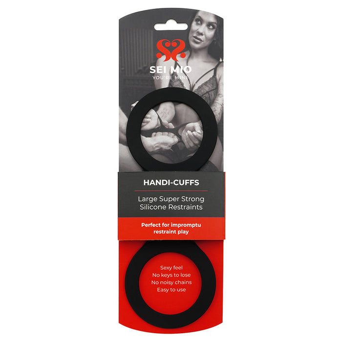 Packaged product with red and black design on a white background