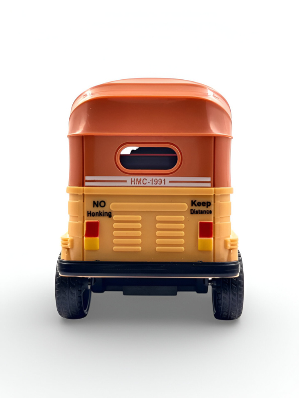 Set of 6 Miniature Auto-Rickshaw Models – Colorful Die-Cast Tuk Tuk Toy Collection for Kids & Collectors NX16101